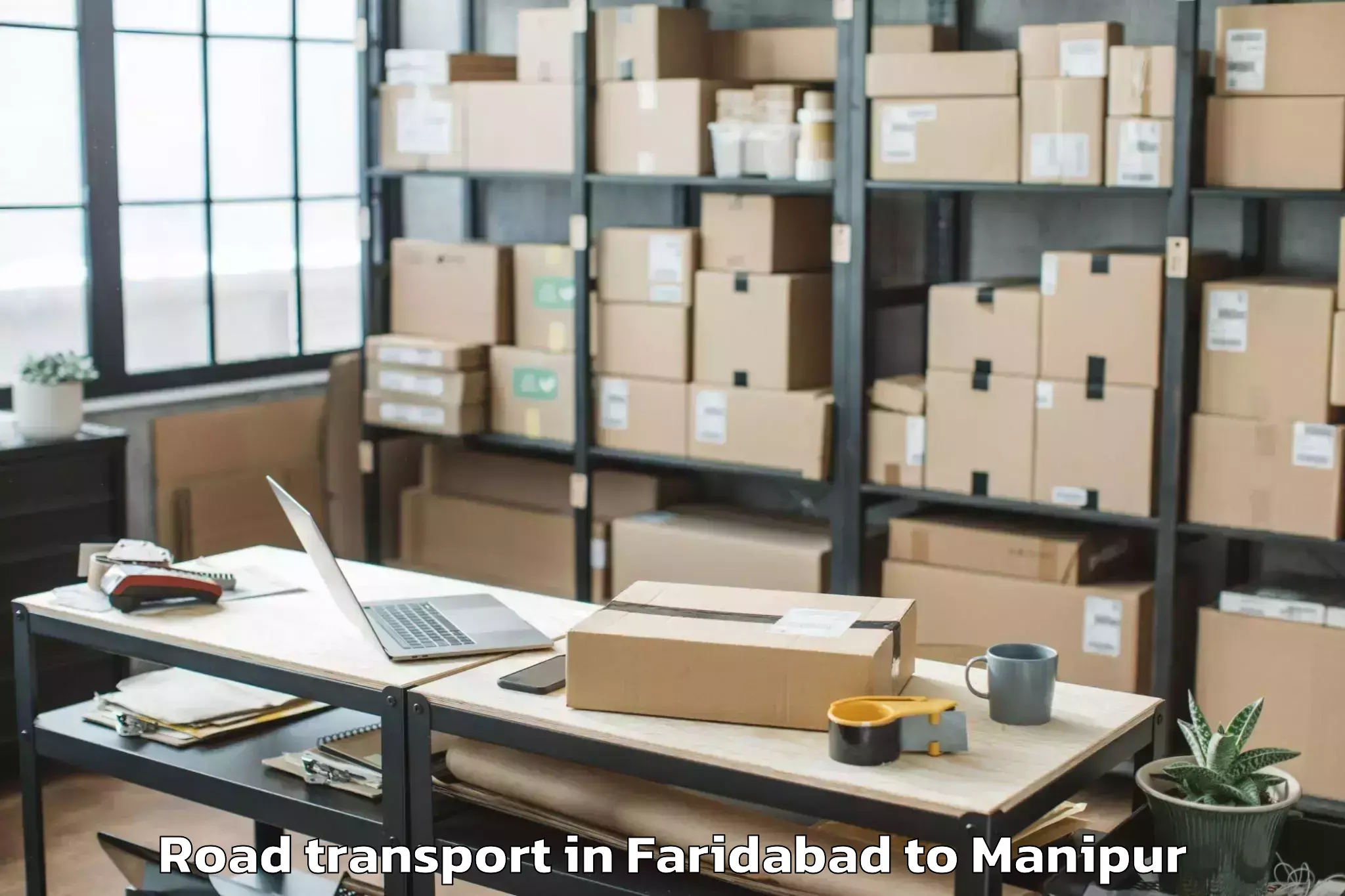 Book Faridabad to Lamshang Road Transport